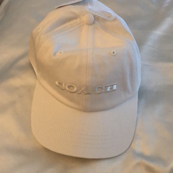 Coach 100% Cotton Embroidered Baseball Hat Color Chalk OS NWT - Picture 14 of 14